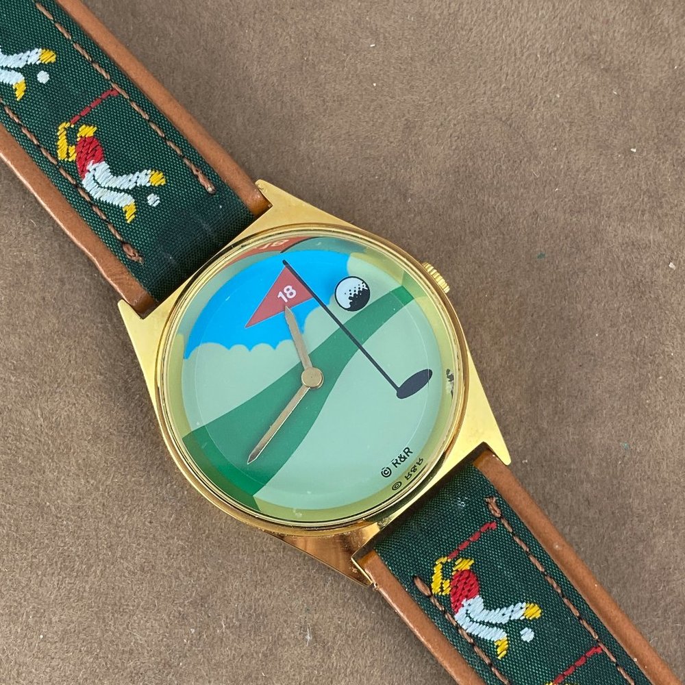 Vintage Valdawn Golfers Watch 18th Hole